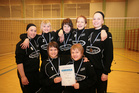 Neloset pitkän, mutta kivan päivän jälkeen. 
Vas.  Minttu (pass.), Julia (pass., yp), Jemina (kt, yp), Henriikka (kt), Sandra (kt, yp), ja edessä Lotta (kt) ja Veera (yp, pass.)
