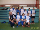Nurmon Jymyn C-pojat -93 on lentopallon aluemestari. Joukkueessa pelasi
ylh. vas. Tommi Siirilä, Tuomas Karjanlahti, Henri Torvinen, Miika Soini,
Jonannes Penttilä, Teemu Saukkosaari ja Lauri Perämäki. Alh. vas. valmentaja
Ari Perämäki, Ville Kivenmäki, Heikki Finnilä ja Jesse Tuisku.
Kuva: Sirpa Finnilä